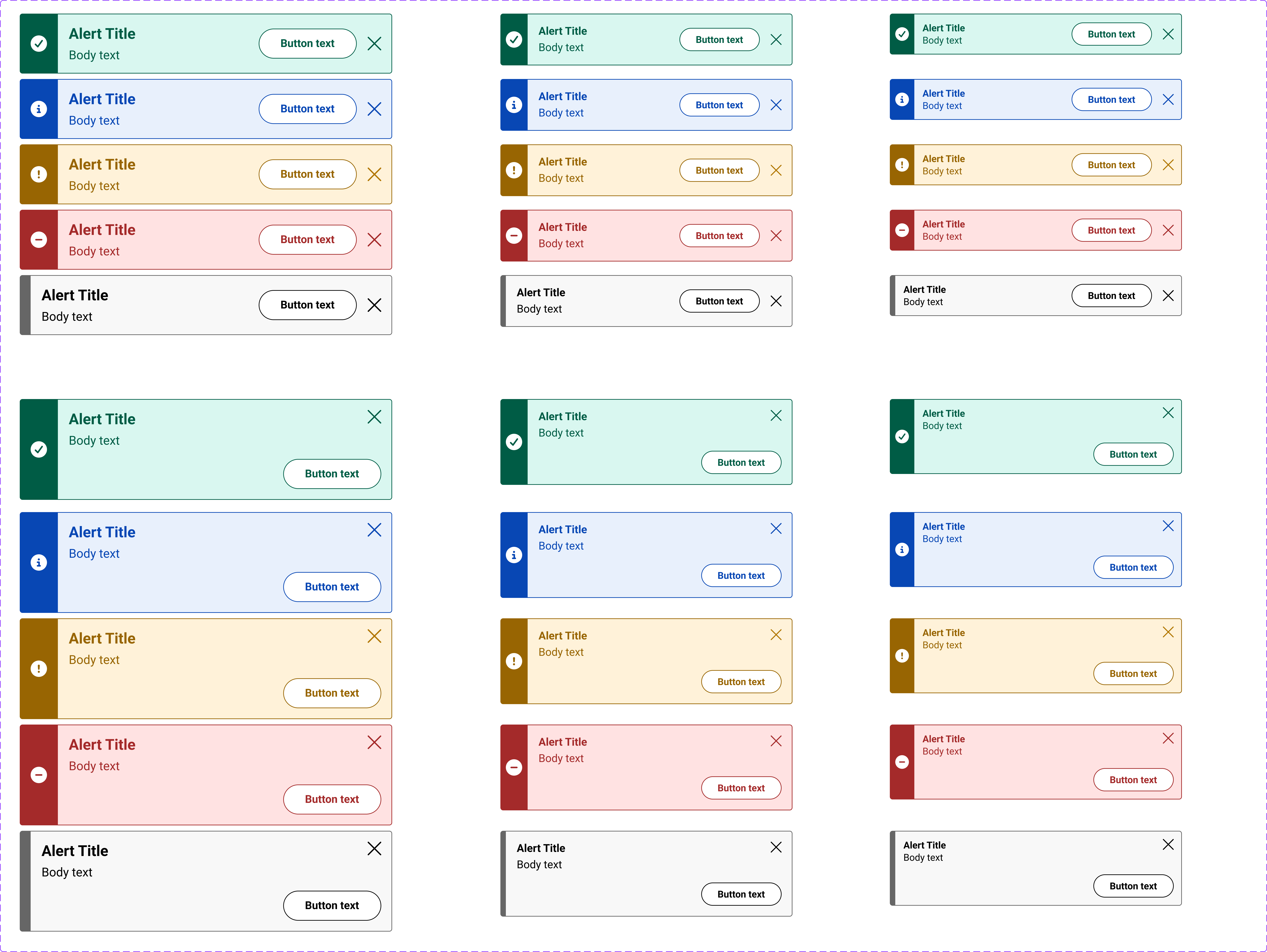 Net32 design system - alert component