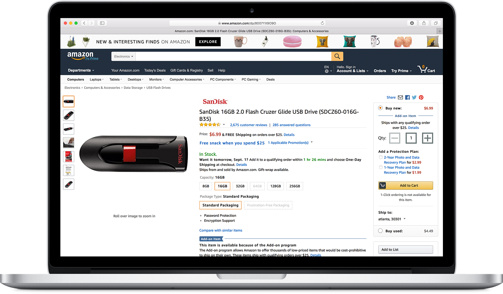 Desktop PDP with stepper in the buy box
