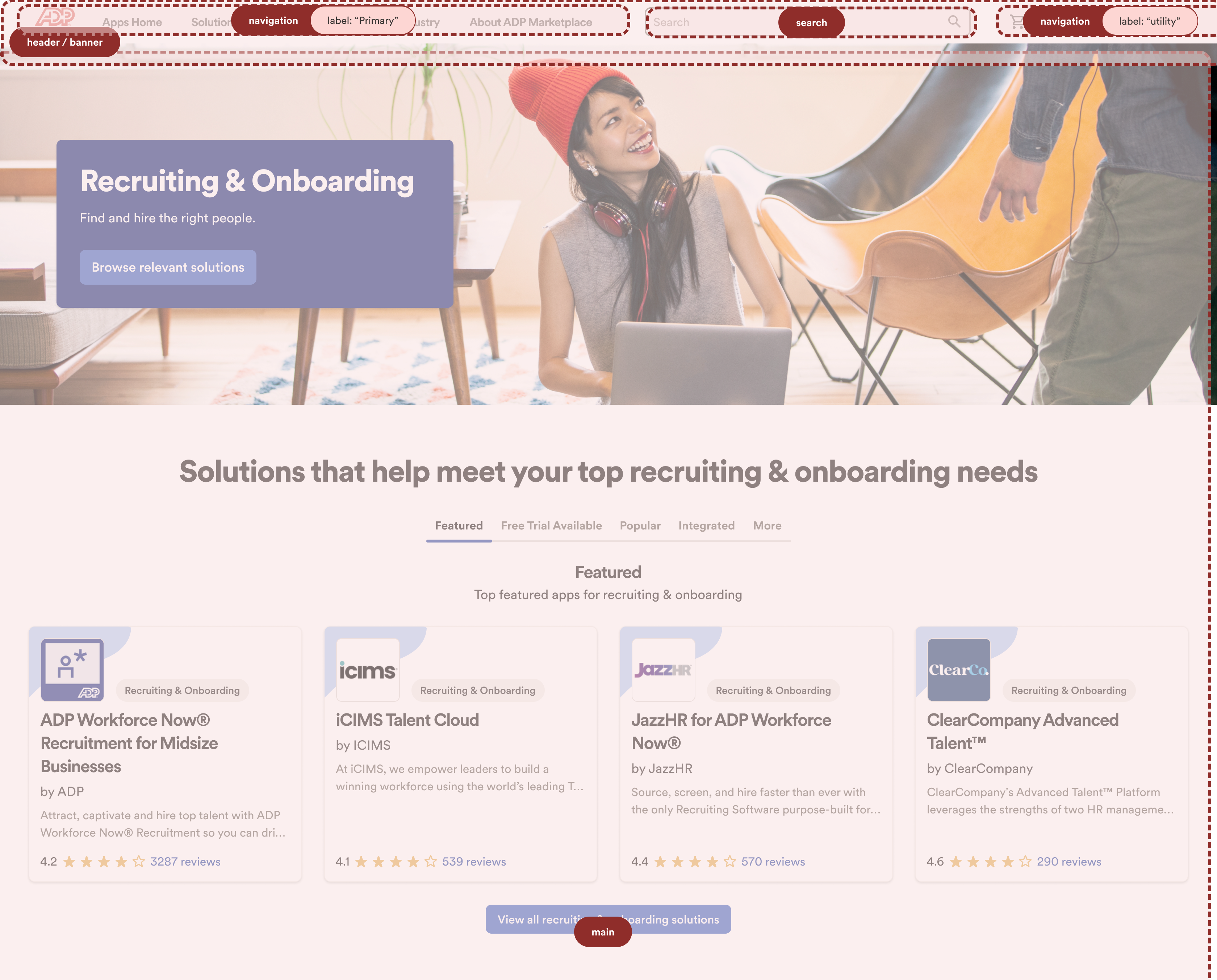 Landmark regions audit