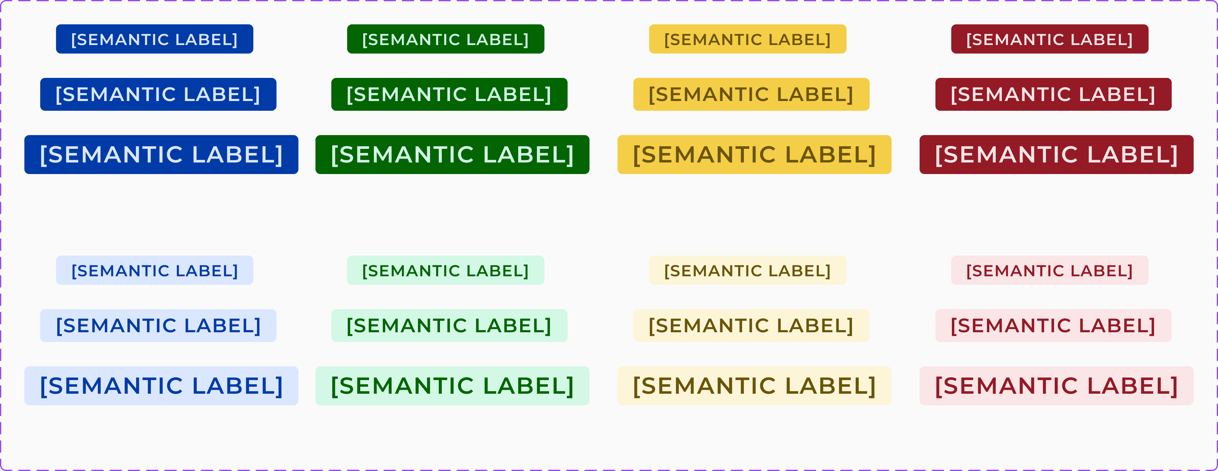 DS Design System semantic labels